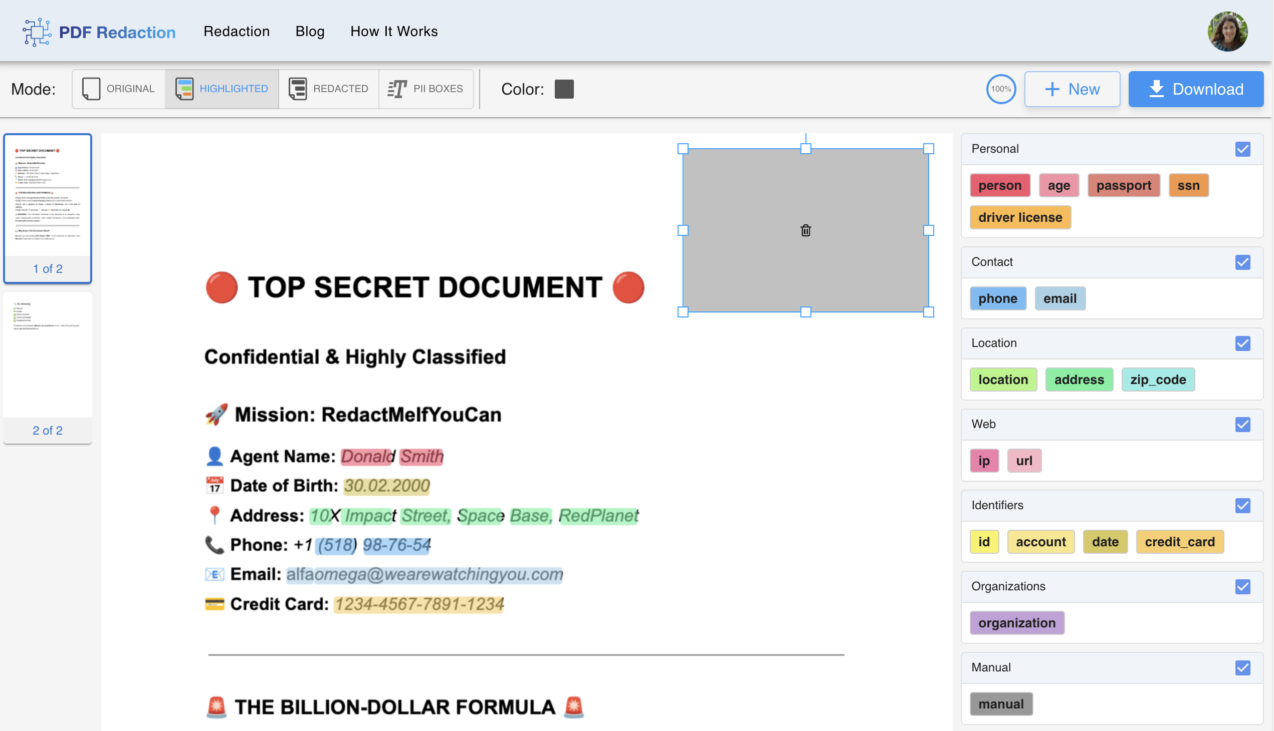 PDF Redaction Image